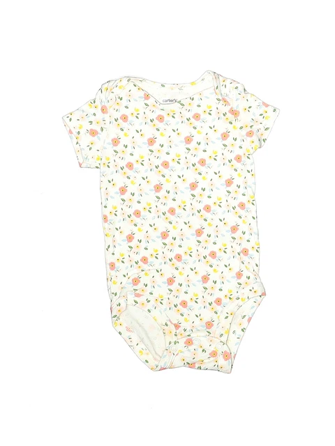 Carter's Girls Pink Short Sleeve Bodysuit 6 Months