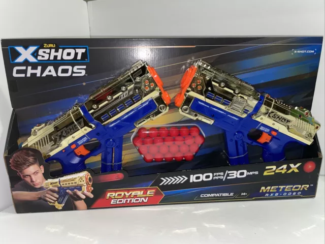 Zuru Xshot Chaos Royale Edition Meteor RXB-0060 Gold 2019 Max-RXB Foam Ball Gun