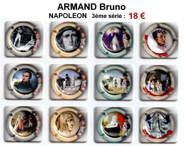 Capsules de Champagne ARMAND bruno NAPOLEON 3ieme serie