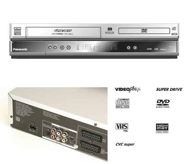 PANASONIC MULTIREGION NVVP30 DVD Player/VCR VHS EXT CCTV Recorder 1yr