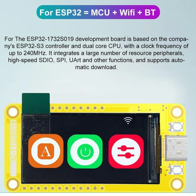 Module écran LCD TFT IPS 1.3 Pouces - 240x240 Pixels - Contrôleur ST7789 - Interface SPI - 3.3V - 4