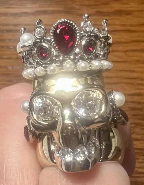 Alexander McQueen Royal Skull Ring