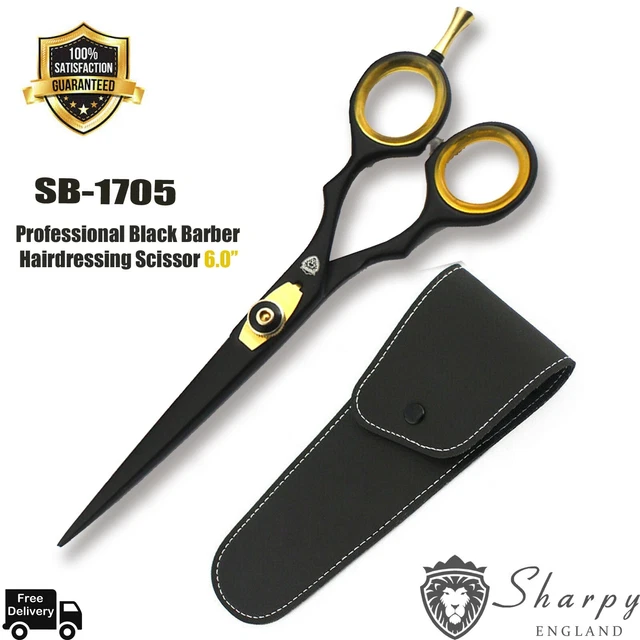 15.2cm Noir Professionnel Barbier Ciseaux Coiffure Ciseaux de Coupe de Cheveux