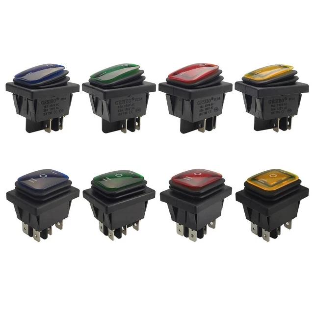 KCD4 Rocker Switch 2/3 Position SPST Toggle Switch 4/6 Pin Switches