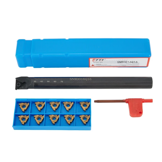 16mm CNC Lathe Internal Threading Turning Tool Set SNR0016Q16 + 10pcs Inserts