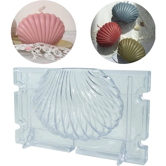 Scented Candle Mold Seashell Scallop Shell Candle Mold Handmade Soap Mold D C8Y5