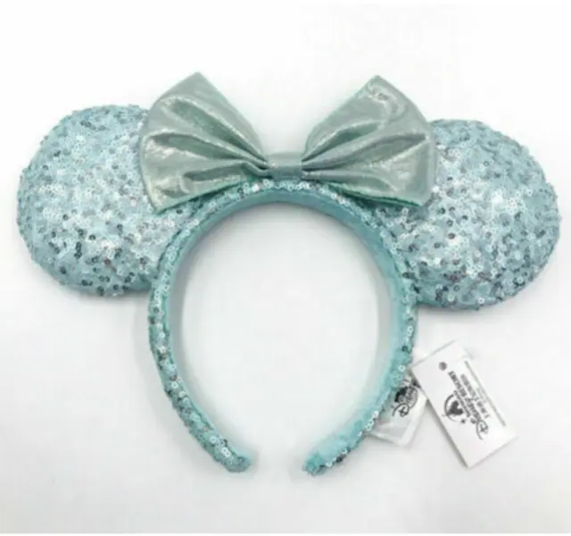Frozen Arendelle Aqua Disney Parks 2022 Minnie Ears Gift Girl Blue Headband