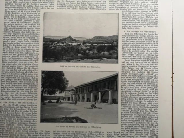 1915 Zeitungsdruck 3768 Kolonien Deutsch-Ostafrika 2 / Maler Heinrich Hermanns