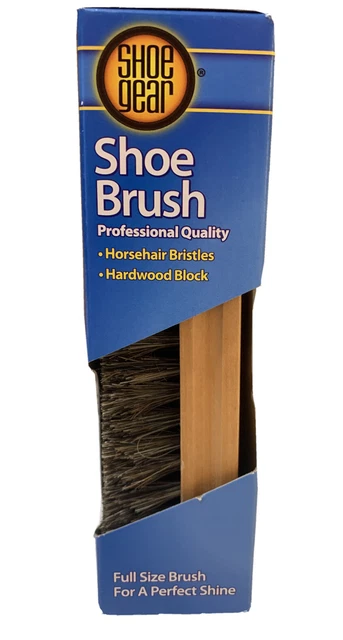 Shoe Gear Horsehair Premium￼￼ Wood Shoe Shine Brush