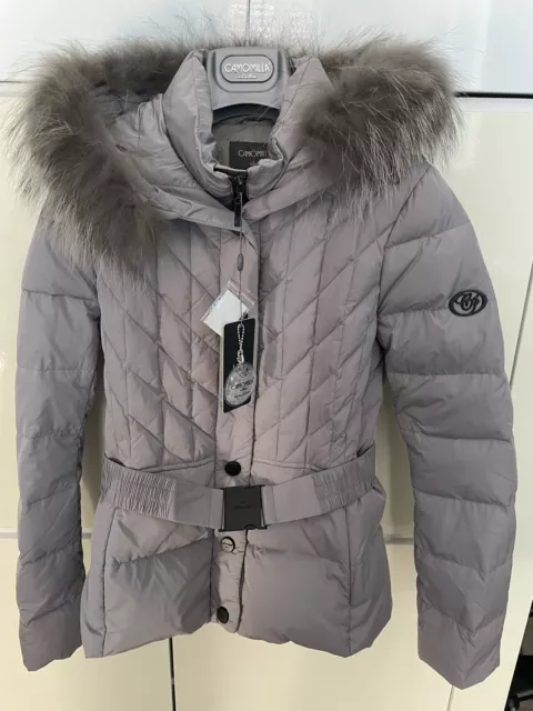 PIUMINO VERA PIUMA Giubbotto Giacca Donna Camomilla Invernale Tg