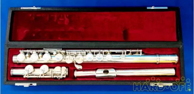 YAMAHA YFL-451 Flute Silver Head with Case Used Excellent Condition