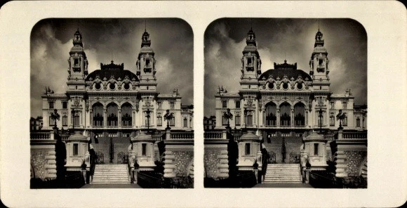 Stereo Photo Monte Carlo Monaco, Kasino, Verdransicht - 10894116