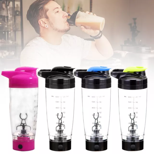 600ML Electric Portable Blender Protein Shaker Detachable Mixer Cup Bottle Drink