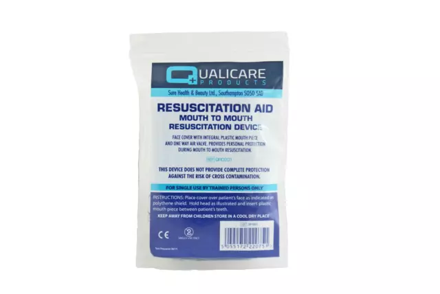 CPR Resuscitation Face Shield with ONE WAY VALVE First Aid Resus Mouth to Mouth