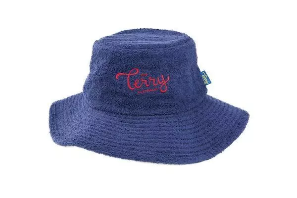 The True Blue Terry Towelling Bucket Hat-NavyBlue