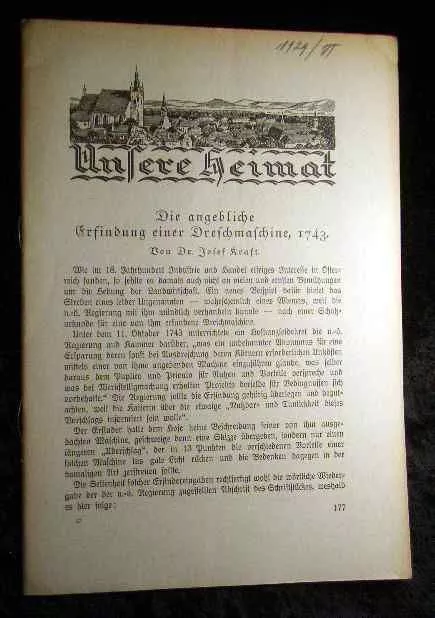 Unsere Heimat. - Neue Folge Jahrgang II., 1929, Nr. 6 - Monatsblatt des Vereines