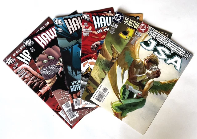 Lot Of 6 DC Comics Hawkgirl #’s 50, 52, 63, 64, And Return Of Hawkman 24, 25…