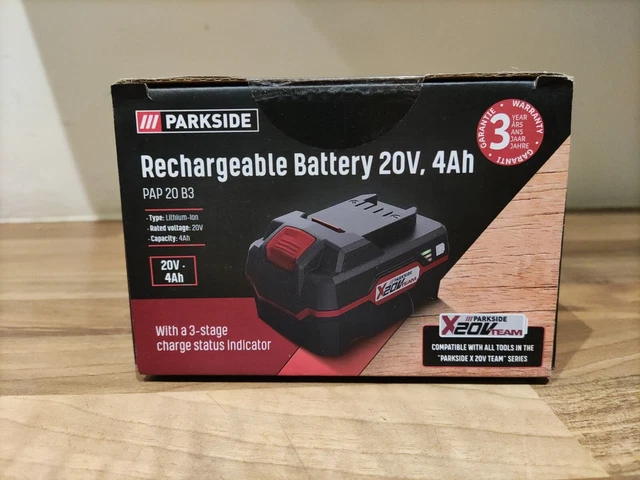 PARKSIDE BATTERIA RICARICABILE 20V 4Ah - NUOVA in SCATOLA EUR 28,55