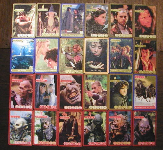 Cartes holographiques 3D Kellogg's Seigneur des Anneaux 40 pièces 2 Kelloggs NEUF !