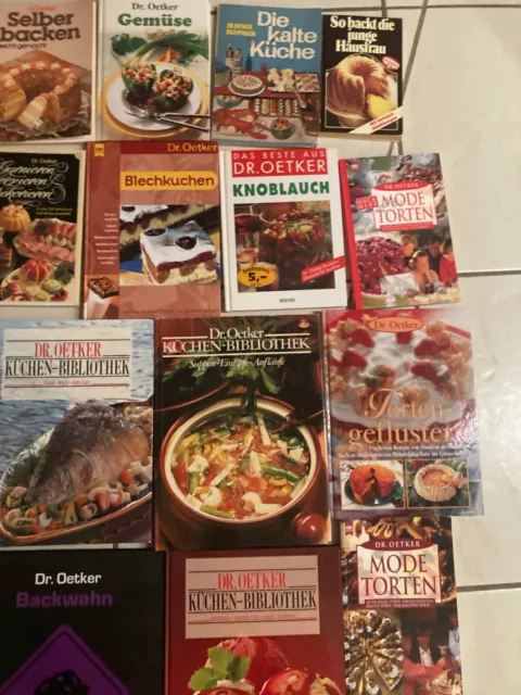 20 x Dr. Oetker Kochbücher + Backbücher,Kuchen und Torten Backbuch,Konvolut 3