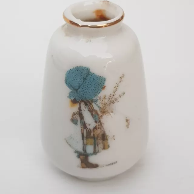 Holly Hobbie Vase By Sands vintage bud vase ornament