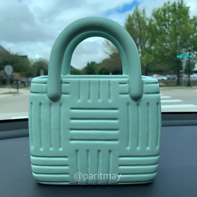 TARGET BULLSEYE SPRING 2024 Ceramic Handbag Vase Planter 7"H Green
