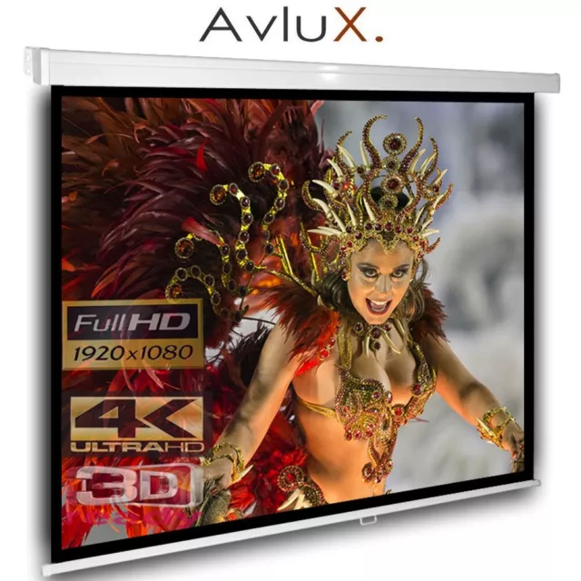 Avlux Video Projection Schermo di proiezione 244 x 244 cm 1:1 3D 4K Full HD