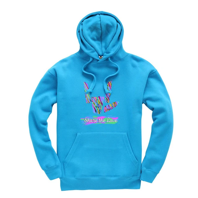 Felpa con cappuccio Share The Love Kids Stephen Sharer YouTube (stampa astratta/colorata)