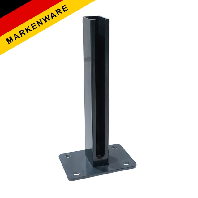 Winkelbodenplatte Fußplatte Doppelstabmattenzaun 40x60mm