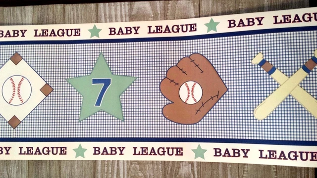Wall Border Roll Baby League Bola Deportiva Béisbol ¿Prepegado Parcial?