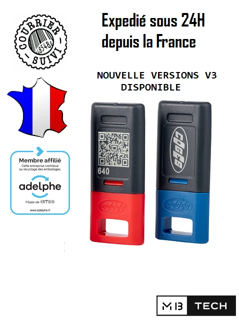 Clé Coges Mykey 3 | Neuve/Vierge | 1Pcs |Distributeur Café & Friandises | MBTech | UK