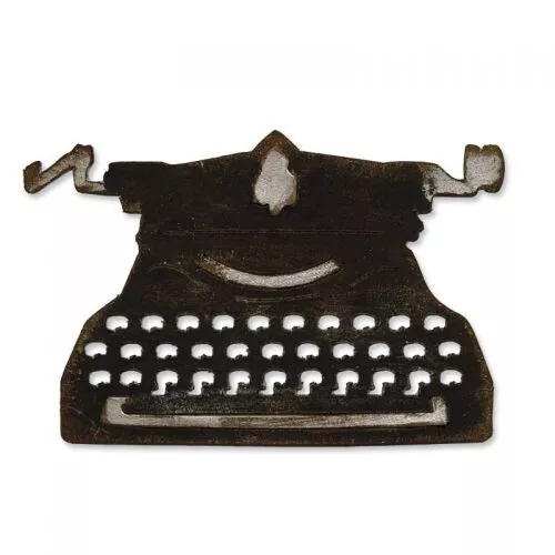 Retired! Sizzix Tim Holtz Retro Type Vintage Typewriter Bigz Die #664422