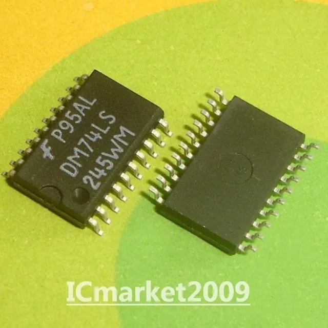 10 PCS DM74LS245WM SOP-20-7.2mm 74LS245 LS245 3-State Octal Bus Transceiver Chip