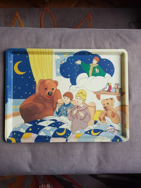Grand Plateau Vintage “Bonne Nuit Les Petits” 1996 – Fibre De Verre – 46x35cm