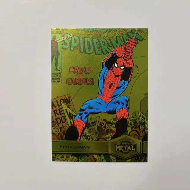 2021 Upper Deck Spider-Man #164 Yellow FX Marvel Metal Universe High Series SP