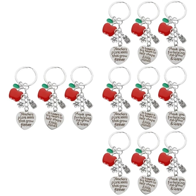 12 Pcs Acier Inoxydable Porte-clés De Remise Des Diplômes Étudiant Bricolage