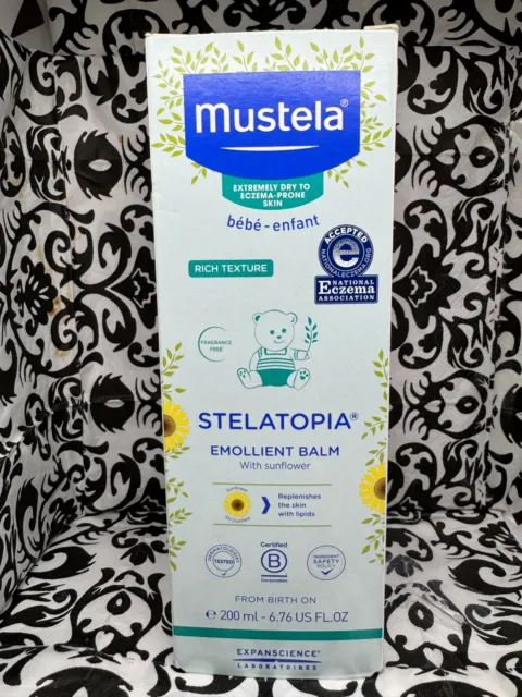 MUSTELA Stelatopia Emollient Balm for Dry to Eczema-Prone Skin 6.76 Oz FREE SHI