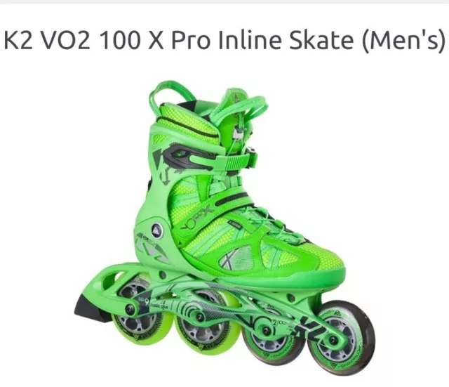 K2 VO2 100 X Pro Mens Inline Skates Size 9.0 US Rollerblades