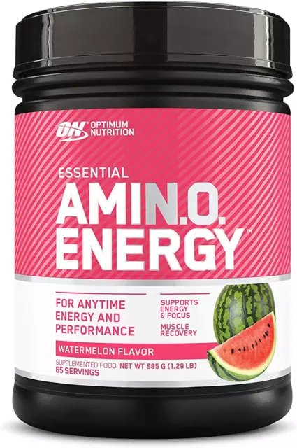 Optimum Nutrition Essential Amino Energy, Watermelon, 65 Serves, 585 G Gym Drink