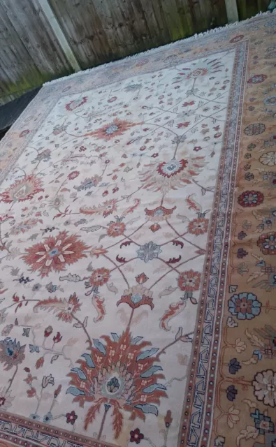 X large PERSAIN Afghan CARPET RUG Turkish  Agra Kashen John Lewis Wool 4.50MX3M