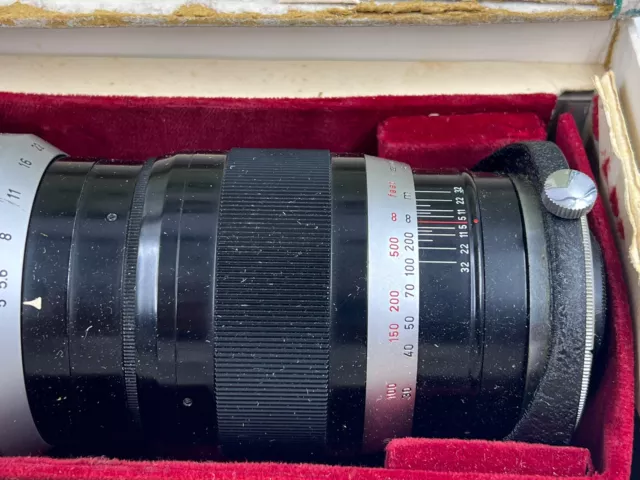 Vintage Kamera Objektiv Leitz Leica TLCOO Telyt f= 400mm 1:5 in OVP 12