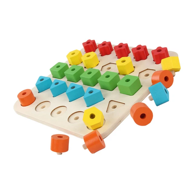 Forma Juguete a juego Juguete de colores Rompecabezas a juego Maderas Niño pequeño