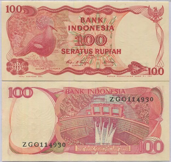 Indonesia 100 Rupiah 1984 P 122 UNC