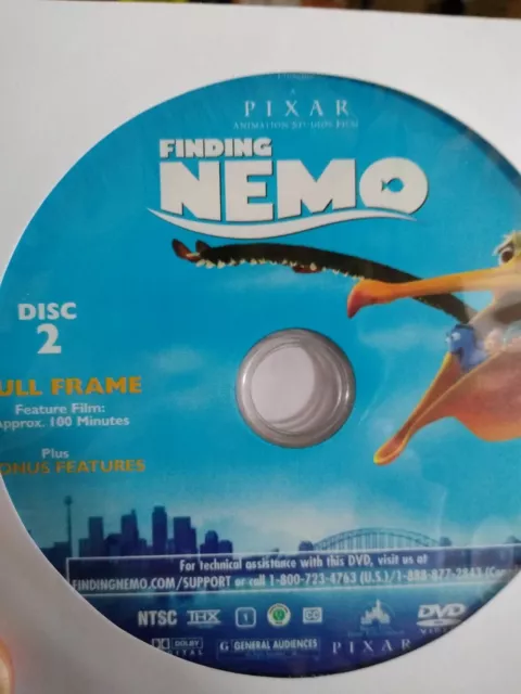 Finding Nemo (DVD disc only, 2003) full frame, disney, pixar