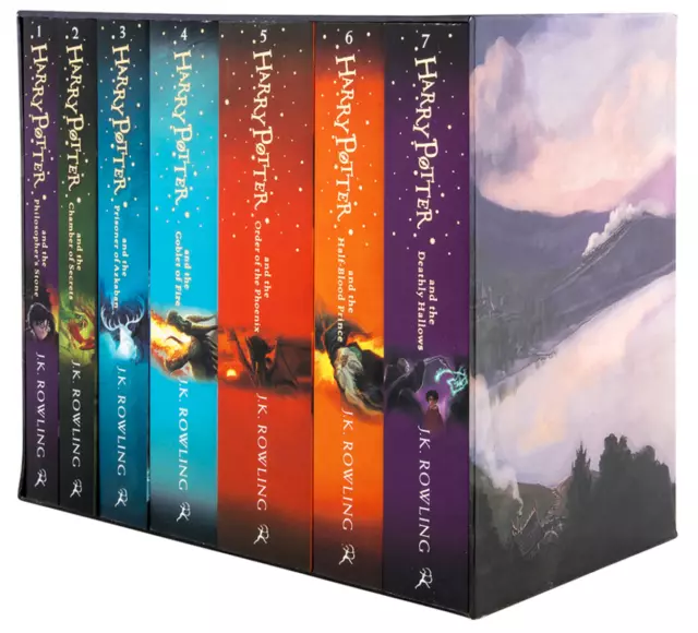 BRAND NEW Harry Potter 7 Books Complete Collection Boxed Gift Set by JK Rowling!