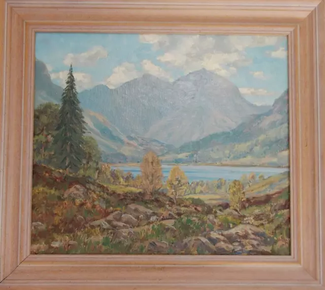 William Russell MA Near head of Loch Duich Original Oil Painting