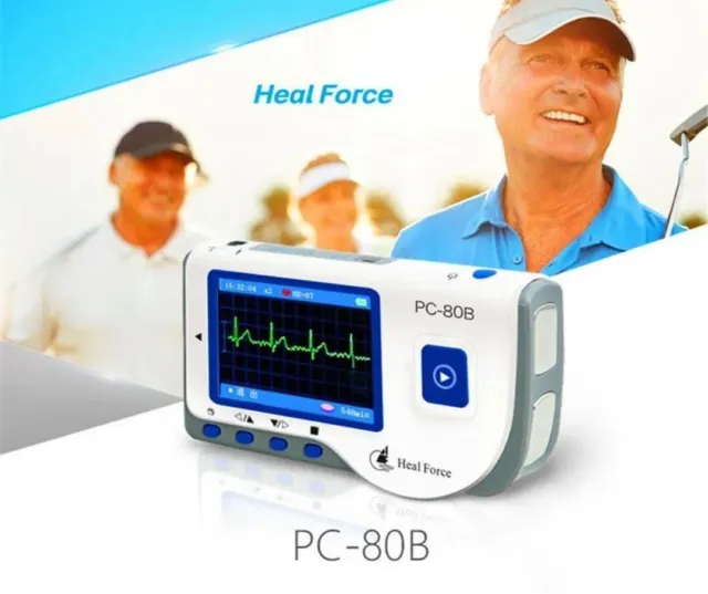 Handheld Heart Monitor Continue Measuring Color Screen USB Software Prince 180B