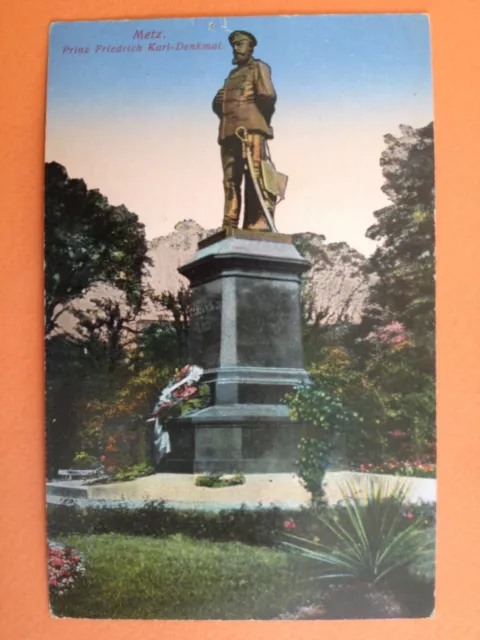 cpa 57 - METZ Moselle PRINZ Friedrich KARL-DENKMAL Frederick Charles of PRUSSIA