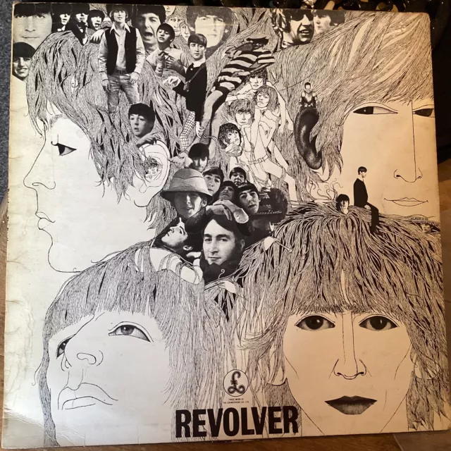 THE BEATLES REVOLVER - PARLOPHONE  1966 Vinyl LP Record Stereo PCS 7009