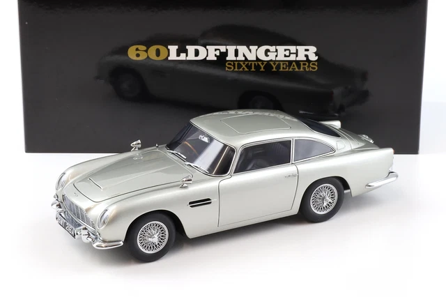 Modèle Réduit Aston Martin DB5 1964 1:18 Autoart – Argent, Portes Et Capot Ouvrants, Neuf